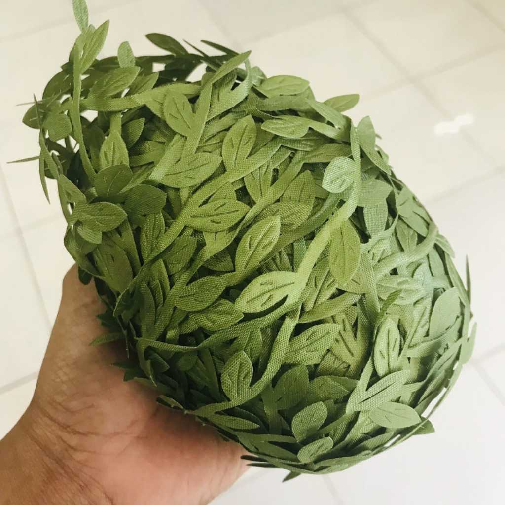 Jual 1 METER - TALI DAUN HIJAU KECIL | DAUN KERJAINAN|DAUN CRAFT ...