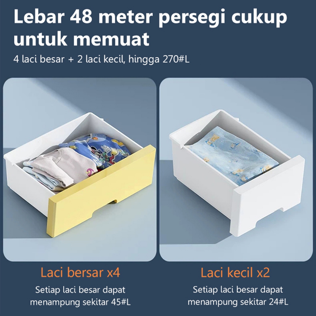 Jual Cruise Lemari Penyimpanan Plastik Susun Kabinet Drawer Storage ...
