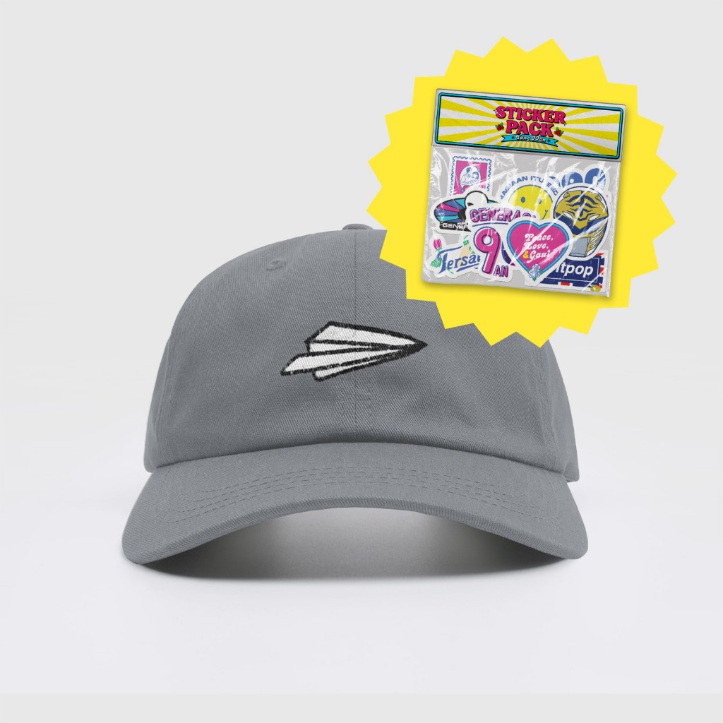 Jual Bundle Topi Pesawat + Sticker Pack Yang 90an | Shopee Indonesia