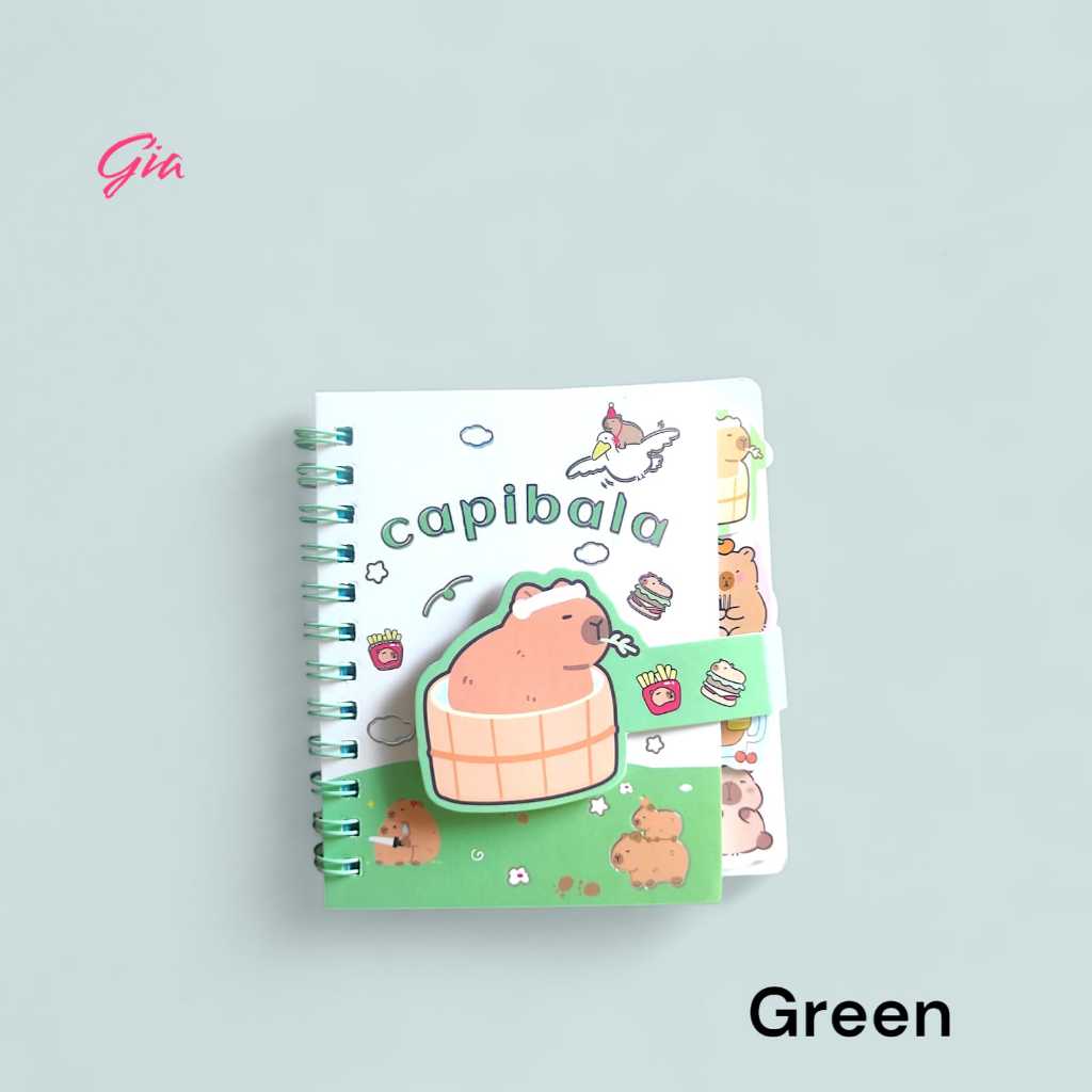 Jual BUKU BINDER CAPYBARA | MINI POCKET BOOK MINI NOTES BINDER CAPYBARA ...