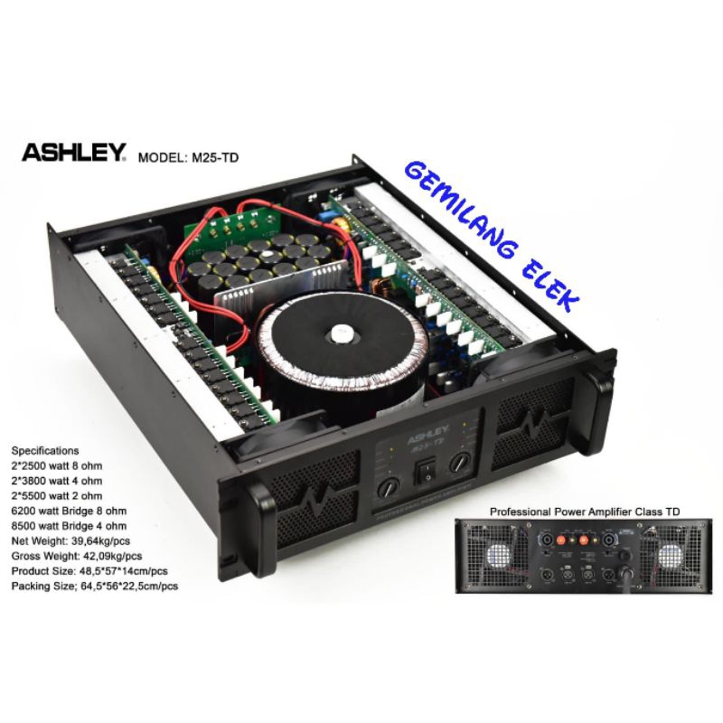 Jual POWER ASHLEY M25 TD ORIGINAL CLASS TD | Shopee Indonesia