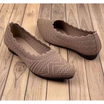 Sepatu Balet Wanita Rajut Import Korea Flatshoes Rajut Import Korea