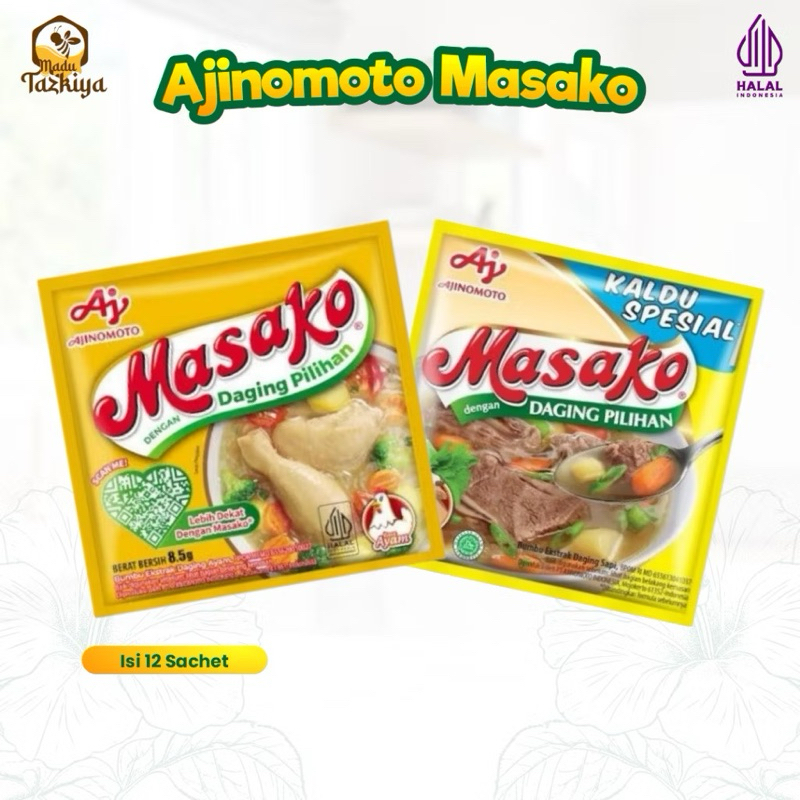 Jual MASAKO RENCENG MASAKO BUMBU PENYEDAP SAPI AYAM RENCENG | Shopee ...