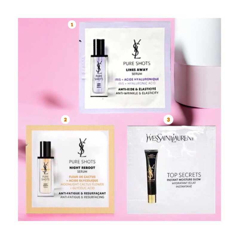 Jual YSL Pure Shots Serum - Top Secret Instant Moisture Glow Sachet ...