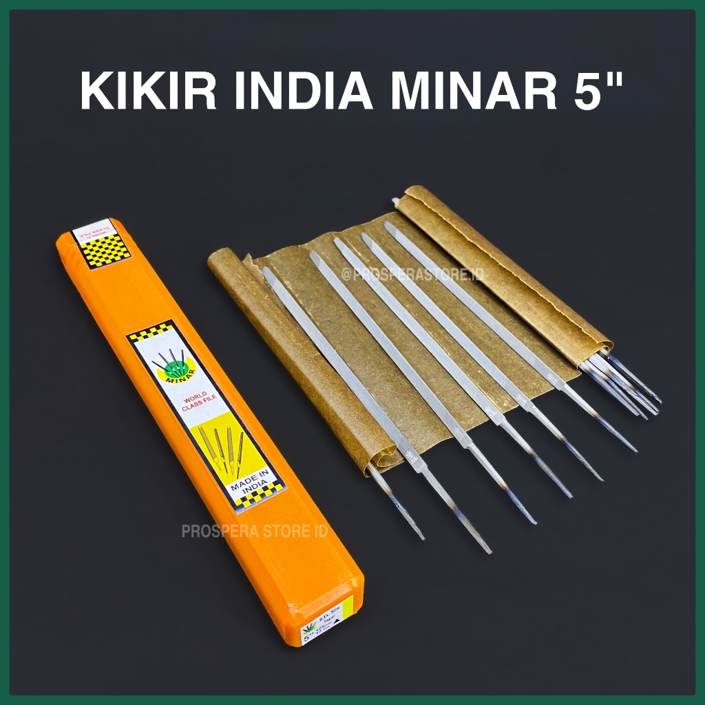 Jual Kikir India Minar 5 Inch / Kikir Gergaji Segitiga 5