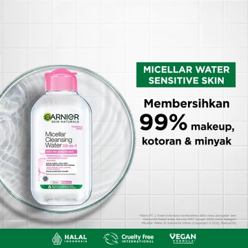 GARNIER Micellar Cleansing Water Pink Salicylic Blue Biphase Oil – (400ml 125ml 50ml)