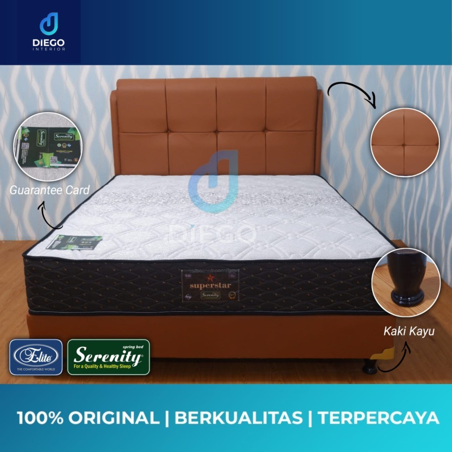 Jual Kasur Spring bed Elite Serenity Superstar | Shopee Indonesia