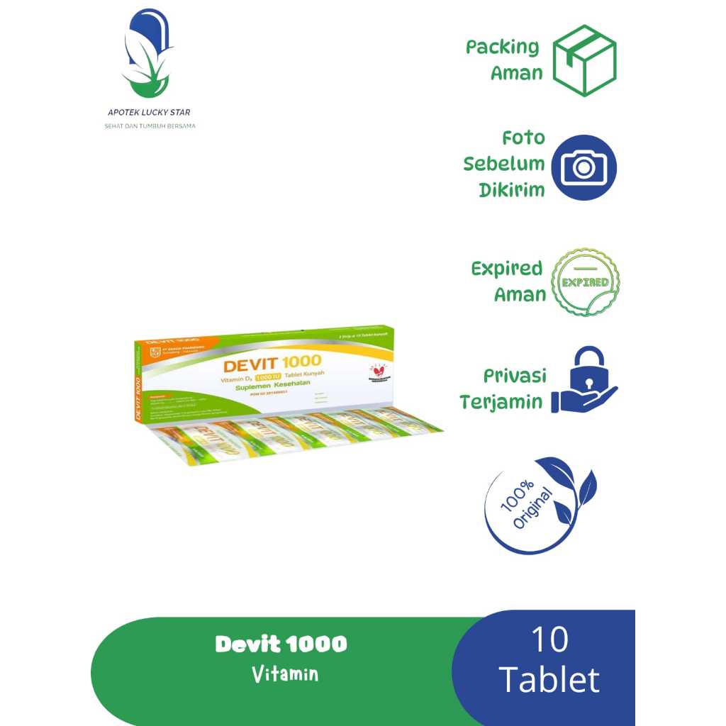 Jual Devit 1000 Iu Box 30 Tablet | Shopee Indonesia