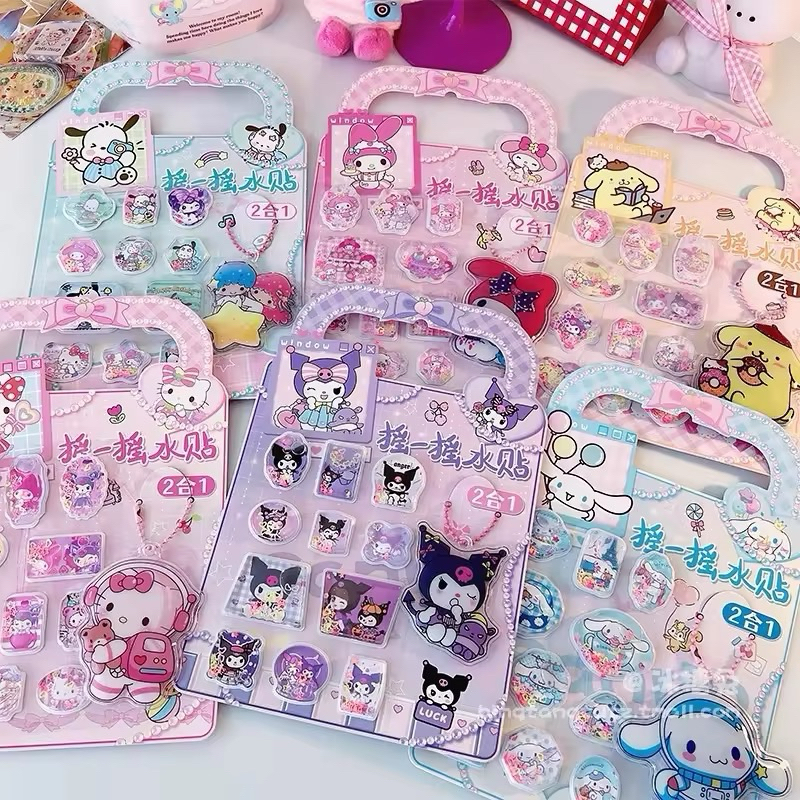 Jual MURAH STICKER TIMBUL AIR GLITTER S*NRIO STICKER S*NRIO M*LODY ...