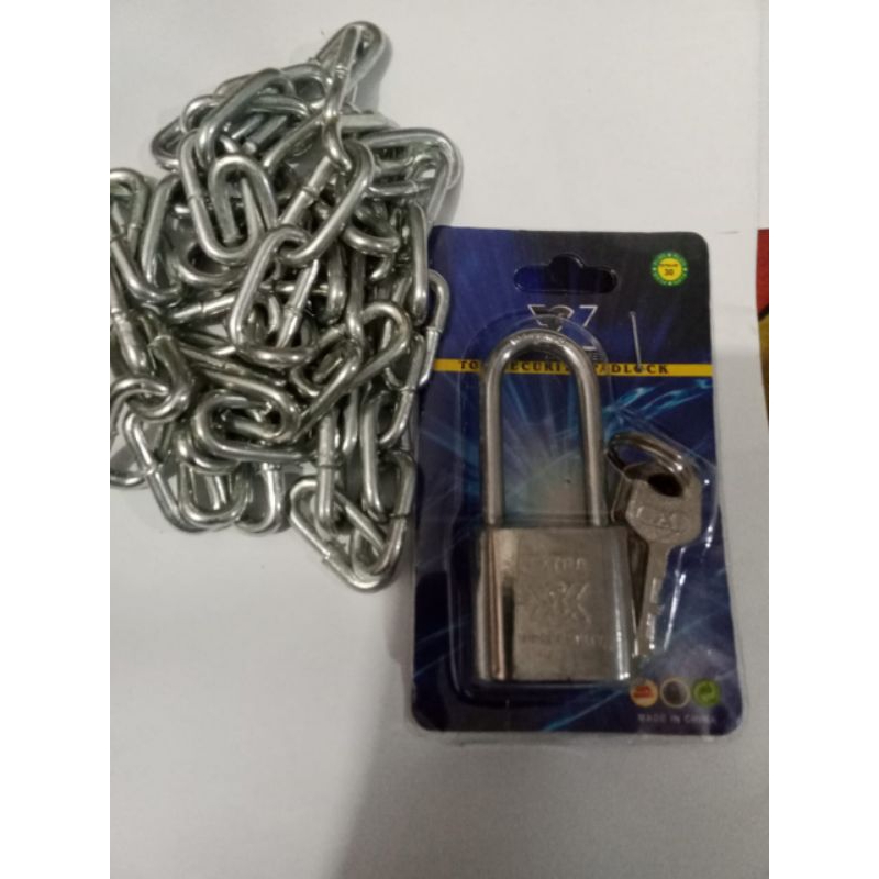 Jual Gembok plus rantai | Shopee Indonesia