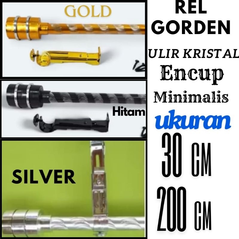 Jual Batang gordeng kristal full set encup minimalis.tiang gordeng besi ...
