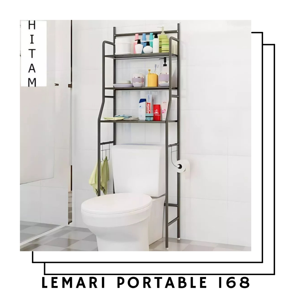 Jual RAK TOILET RAK WC DUDUK RAK KAMAR MANDI RAK TISU RAK SABUN ...