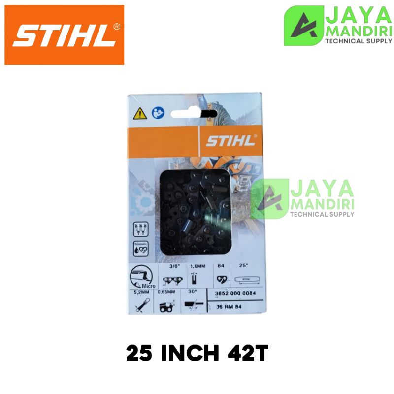 Jual Mata Gergaji Mesin 25 Inch MS382 STIHL / Rantai Potong Chain Saw ...