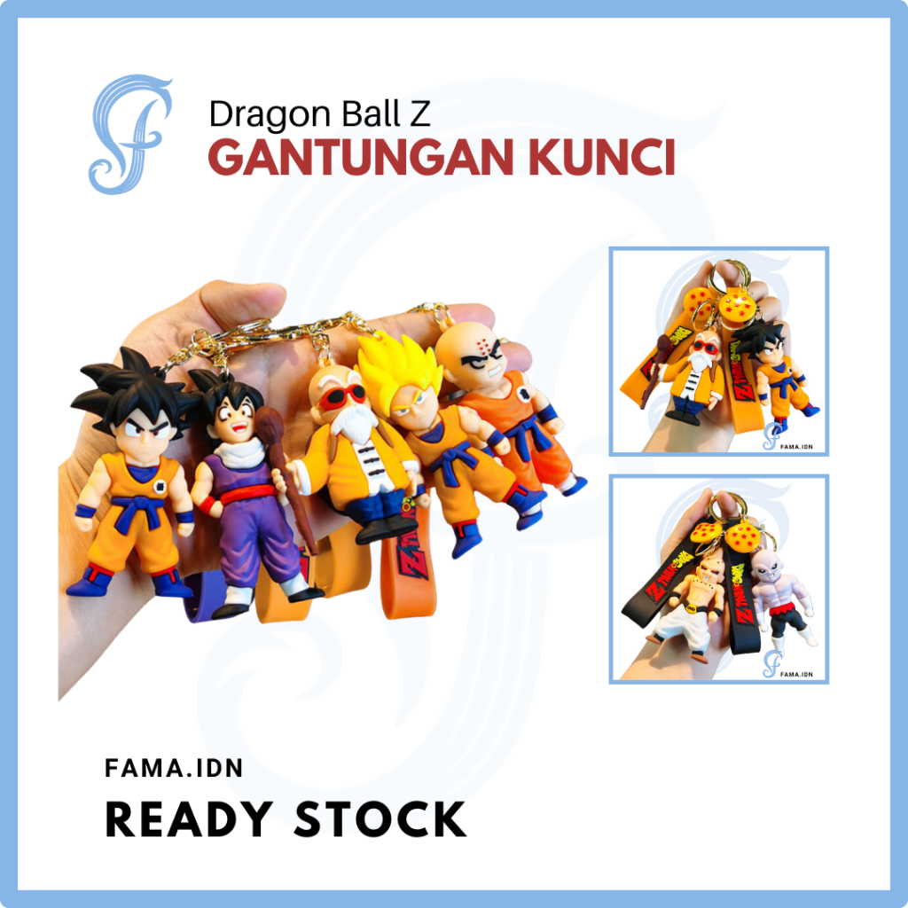 Jual FAMA - Gantungan Kunci Keychain Dragon Ball Z Goku Gohan Klirin ...