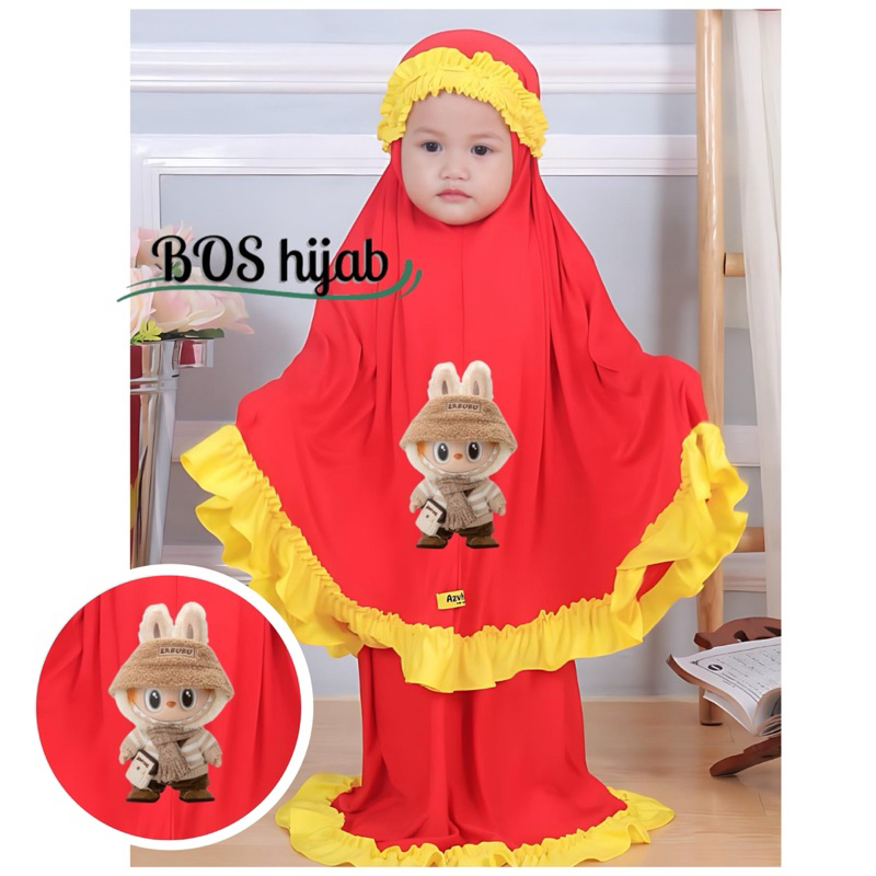 Jual MUKENA ANAK LUCU LABUBU USIA 1 - 9 tahun hijab muslim | Shopee ...