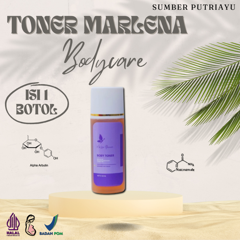 Jual PAKET TONER MARLENA WHITENING 1 BOTOL SUPER WHITENING AMPUH ...
