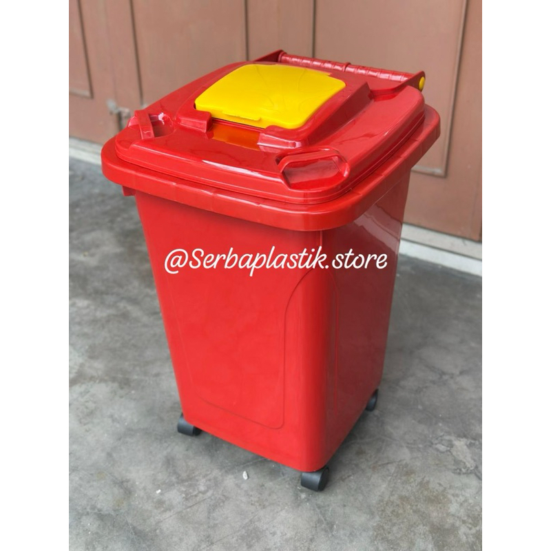 Jual Tempat sampah roda 50L / tempat sampah 50ltr / tong sampah ...