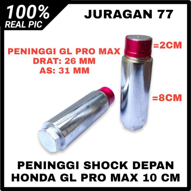 Jual PENINGGI SKOCK SHOK DEPAN HONDA GL PRO MAX 10CM | Shopee Indonesia