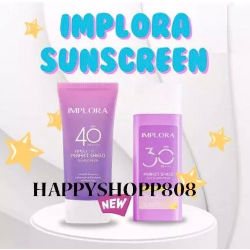 Jual [ IMPLORA SUNSCREEN SPF 40PA+ & 30PA+ ] IMPLORA PERFECT SHIELD ...