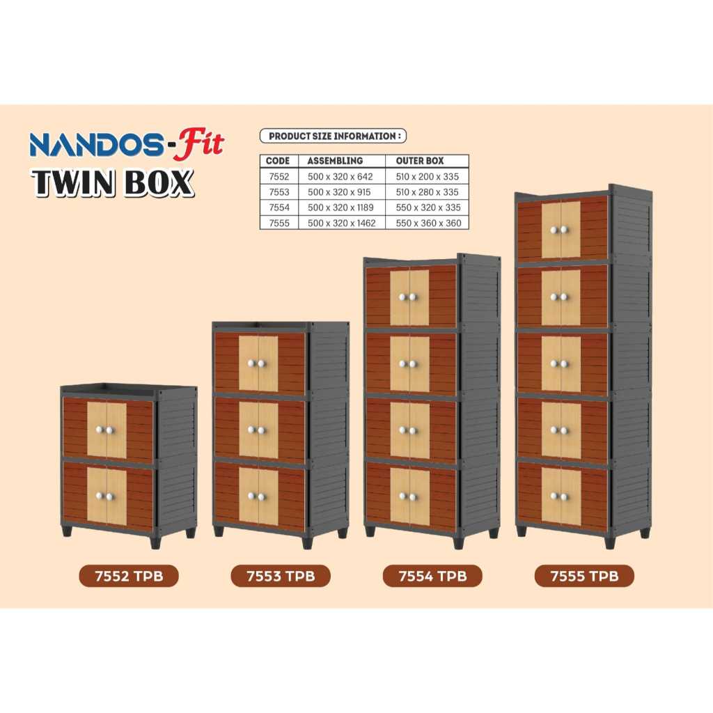 Jual Lemari Plastik Naiba Twin Box Fit Nandos | Shopee Indonesia