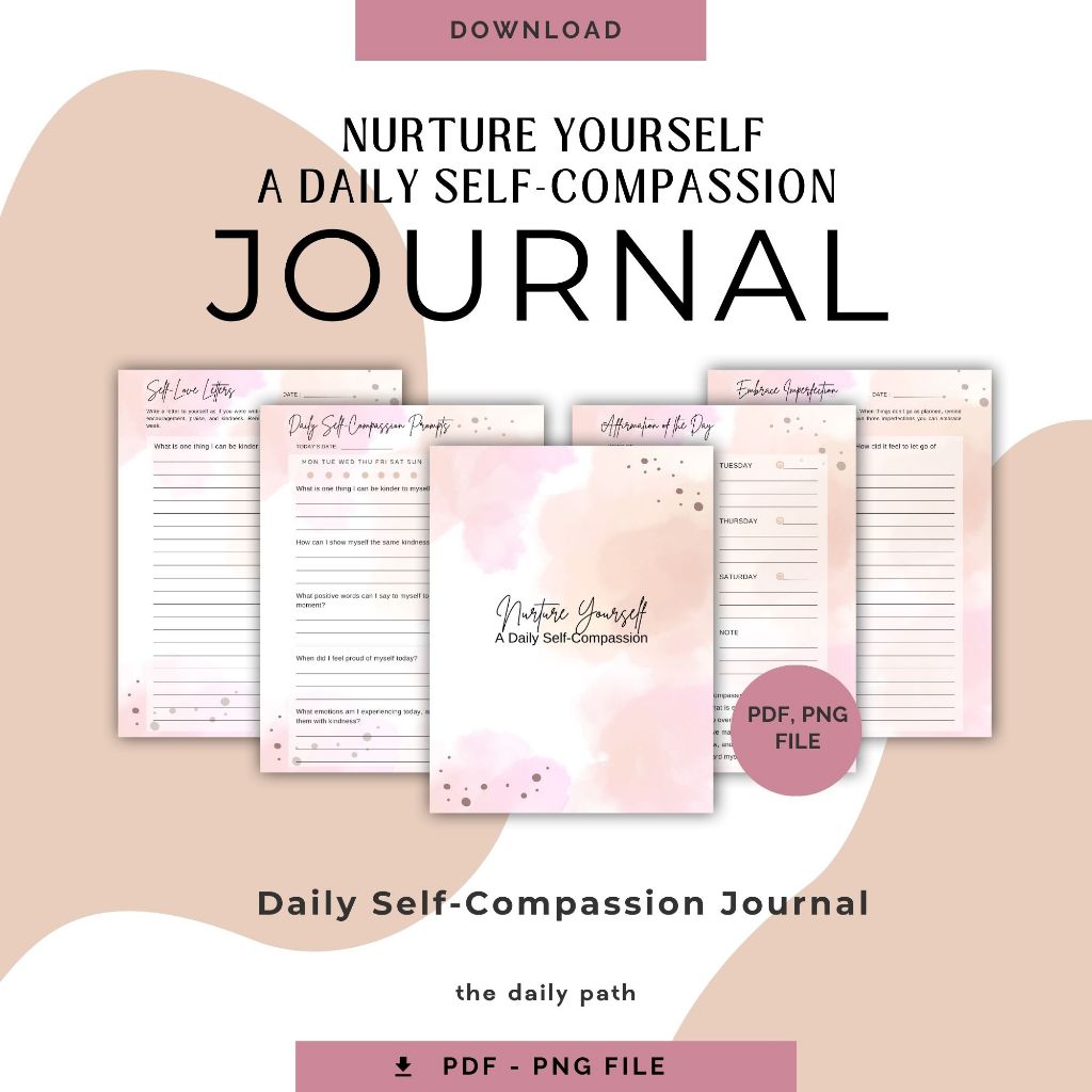 Jual Printable Journal Nurture Yourself For Self Compassion PDF ...
