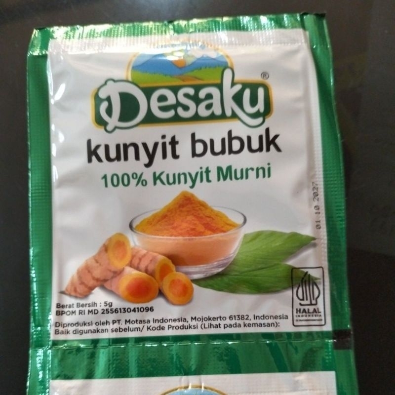Jual Desaku Kunyit Bubuk renteng/renceng 5gr | Shopee Indonesia