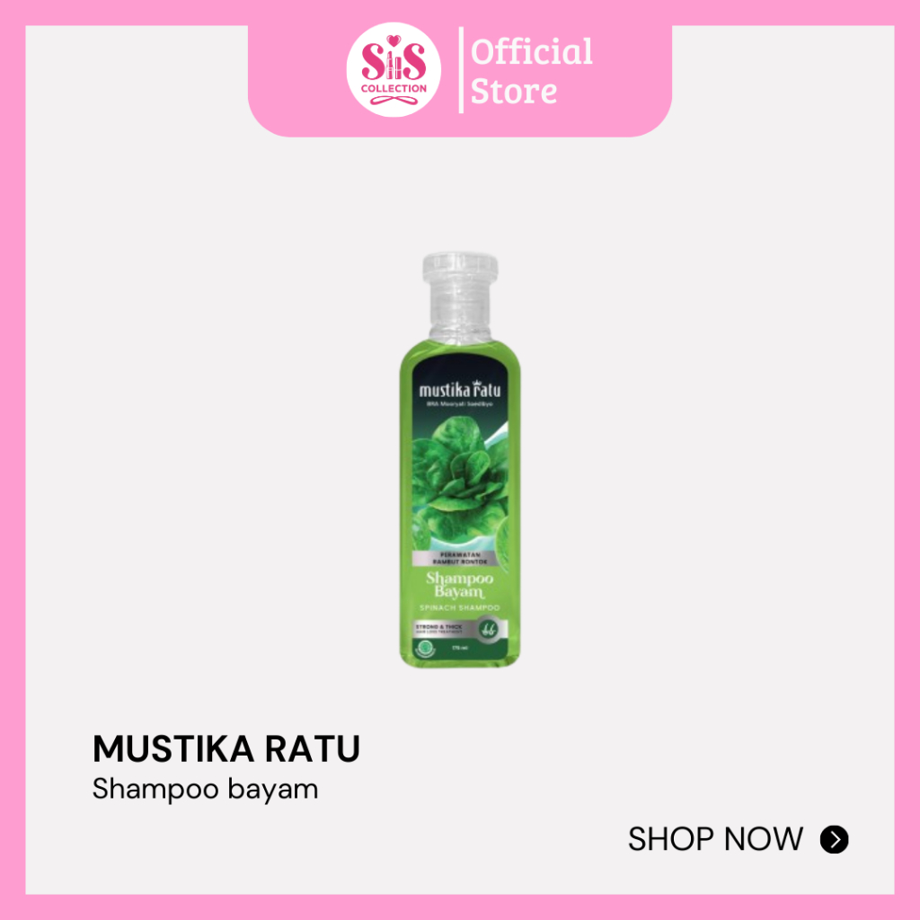 Jual SIS COLLECTION || MUSTIKA RATU Shampoo Bayam | Shampoo 175ml ...