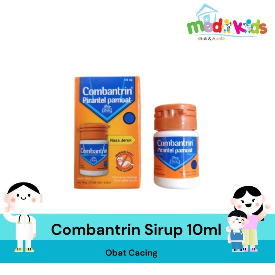 Jual Combantrin Sirup Jeruk Obat Cacingan 10 ml Combantrin 10ml ...