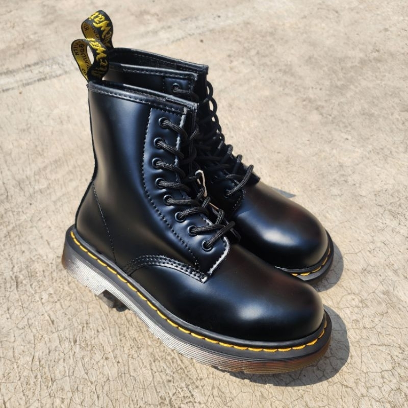 Jual Sepatu Boots Docmar 1460 Vegan Black Smooth Premium Faux Leather ...