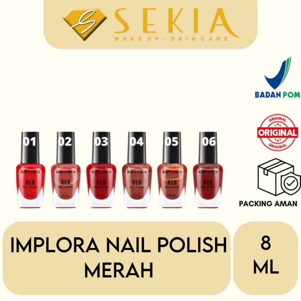 Jual Implora Nail Polish Red 8ml (per pcs) | Shopee Indonesia