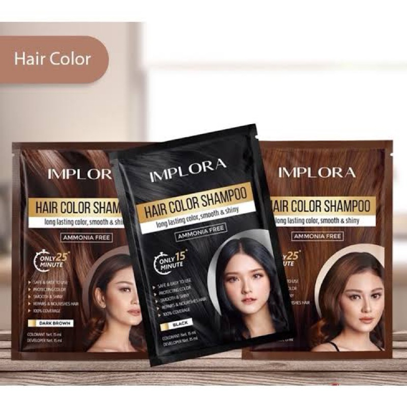 Jual Implora Hair Color Shampoo - Shampoo Pewarna Rambut | Shopee Indonesia