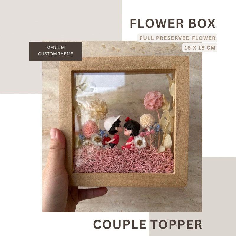 Jual FLOWER FRAME 3D ROMANTIS || SHADOW BOX || HADIAH VALENTINE ...