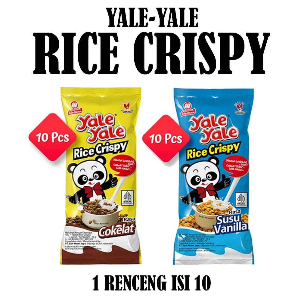 Jual YALE YALE RICE CRISPY RENCENG ISI 10 | Shopee Indonesia