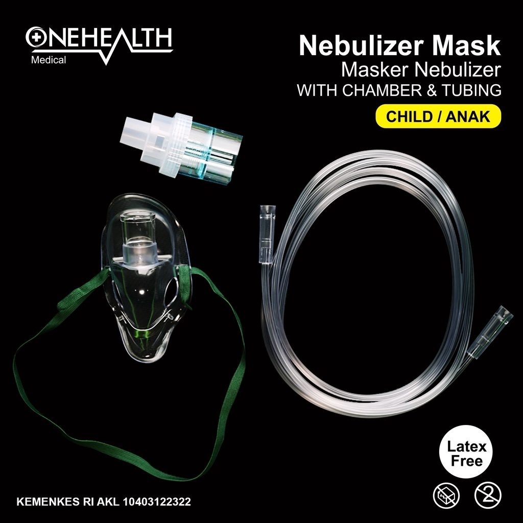 Jual Nebulizer Mask Set Dewasa| Masker Nebu / Anak / Dewasa / Bayi ...