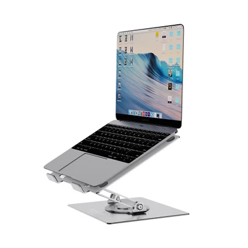 Goojodoq Laptop Stand 360° Rotatable Bisa Dilipat Notebook Tablet Holder Liftable Portable Fold