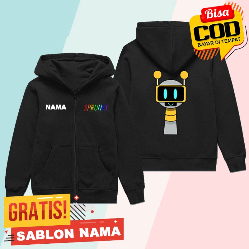 Jual JAKET HOODIE ZIPPER ANAK MOTIF SPRUNKI FUNBOT CHARACTER | Shopee ...