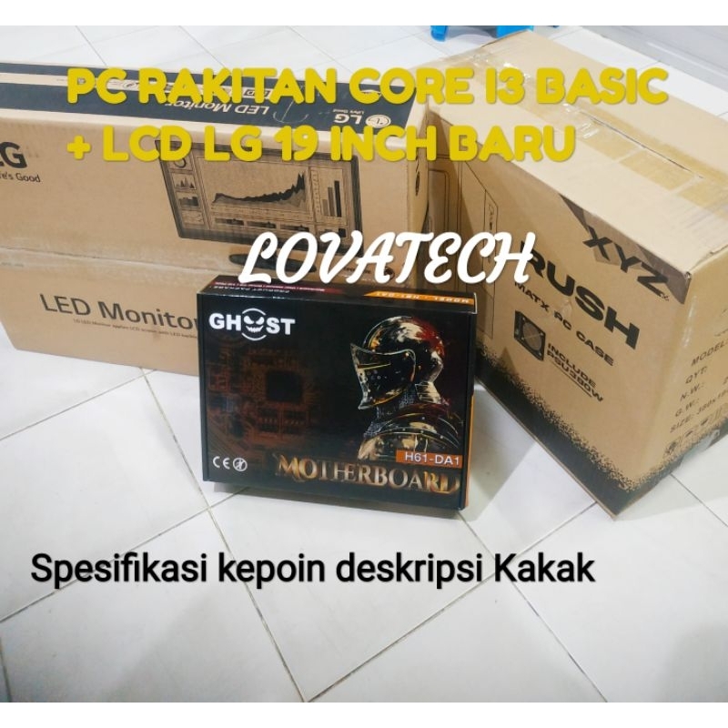 Jual CPU RAKITAN FULL SET/ PC RAKITAN CORE I3 BASIC STANDARD + LCD LG ...