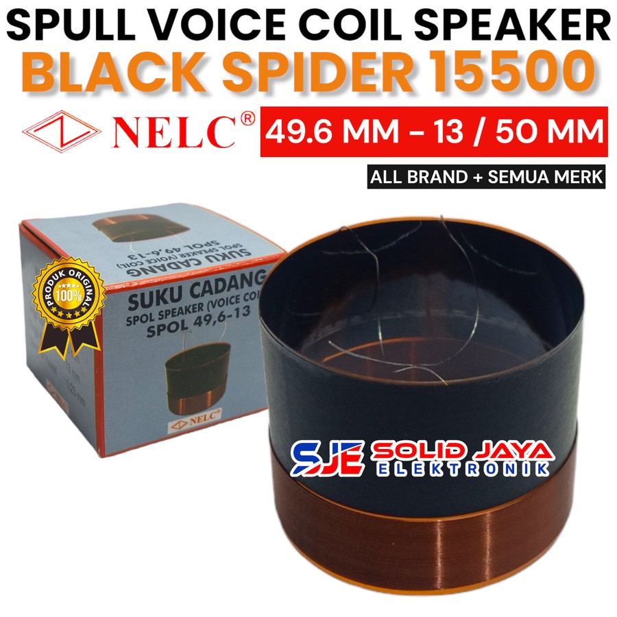 Jual SPUL SPEAKER BLACK SPIDER 15500 49.6 MM 13 - 50 MM SEPUL 49,6 MM ...