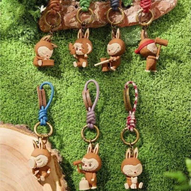 POP LAND TIMBER WORKSHOPキーチェーン ラブブ　6種セット Jual Labubu Timber Workshop Keychain Original Pop land pop mart