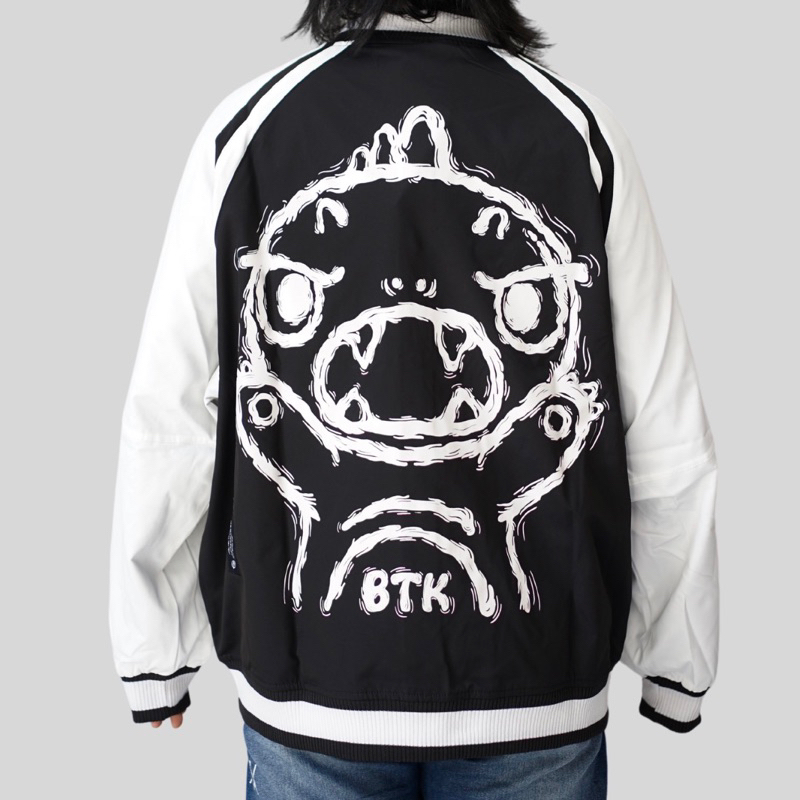 Jual BTK BestKiller Beast Varsity Jacket Black Original | Shopee Indonesia