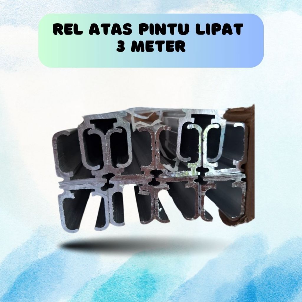 Jual Track Aluminium Rel Atas dan Bawah Pintu Lipat Rail Folding Door 3 ...