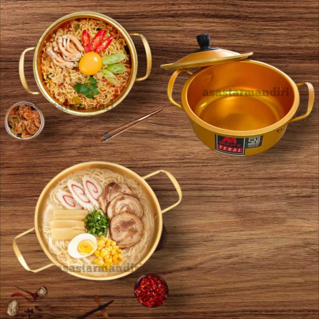 Jual Panci Ramyun Korea 16CM Muliya/Panci Emas Korea/Panci Pot Ramyeon ...
