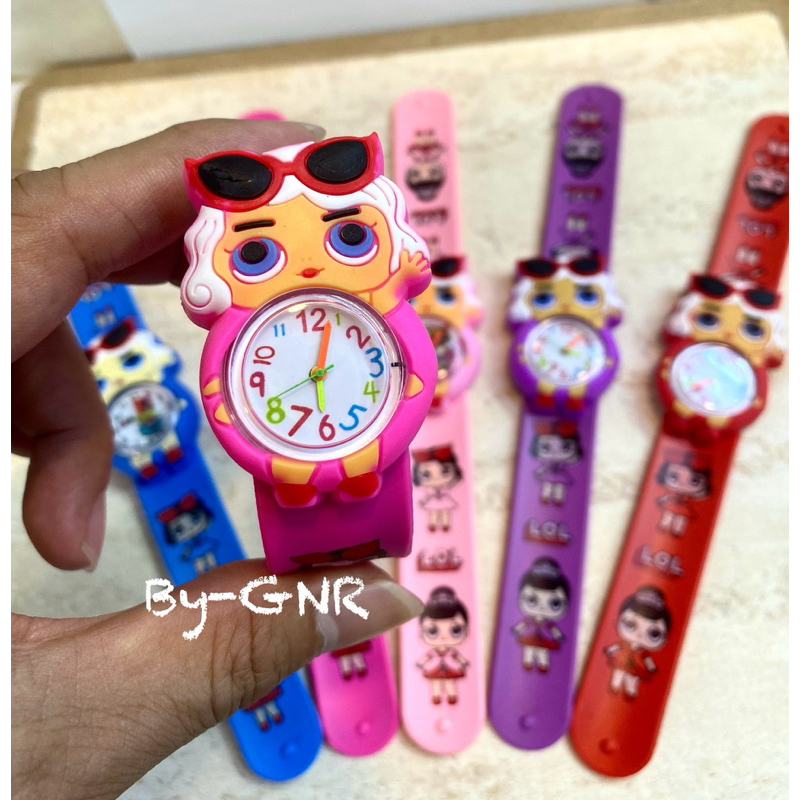 Jual KUROMI,,My Melody,, Cinna Moroll,,JAM TANGAN ANAK CEWE TK/SD