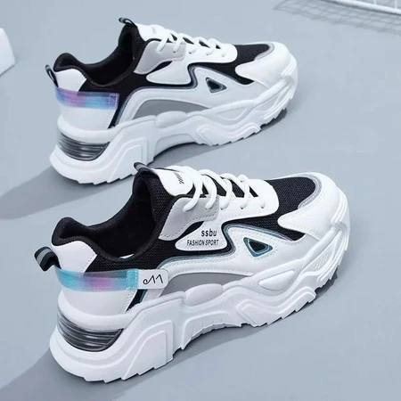 SR Sepatu Sneakers ANILA Wanita Casual Sport Korea Round Toe