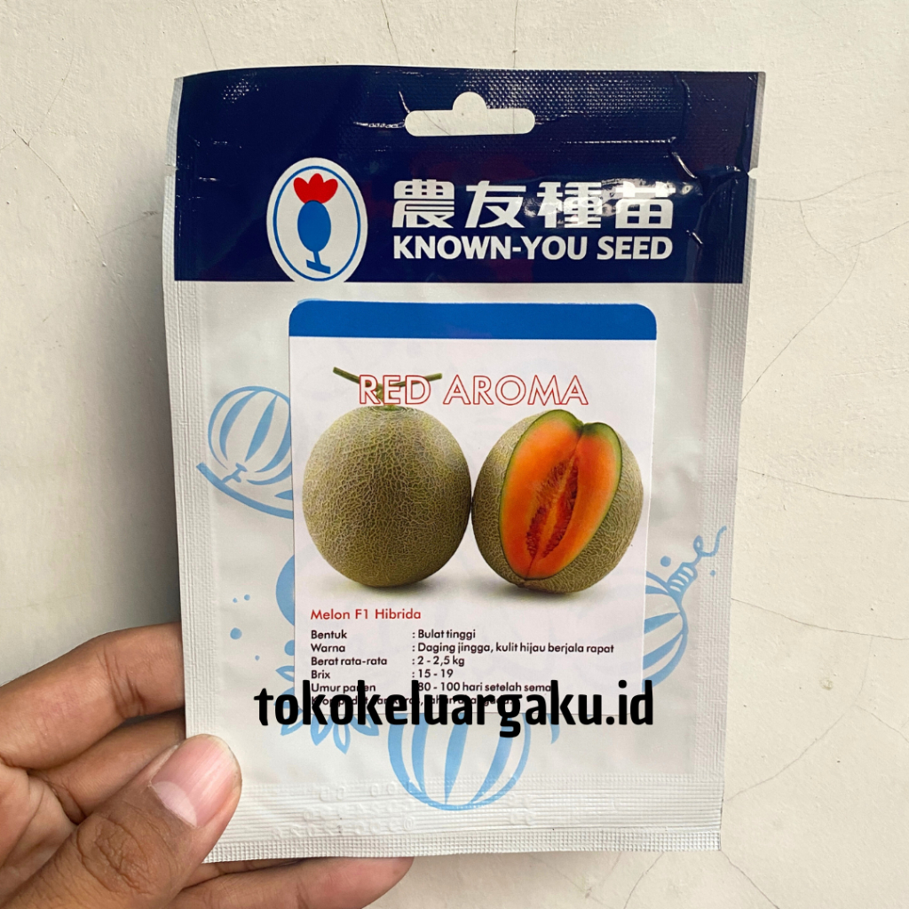 Jual Benih Melon Red Aroma F1 Hibrida Oranye Seeds (1 PACK - 100 SEEDS ...