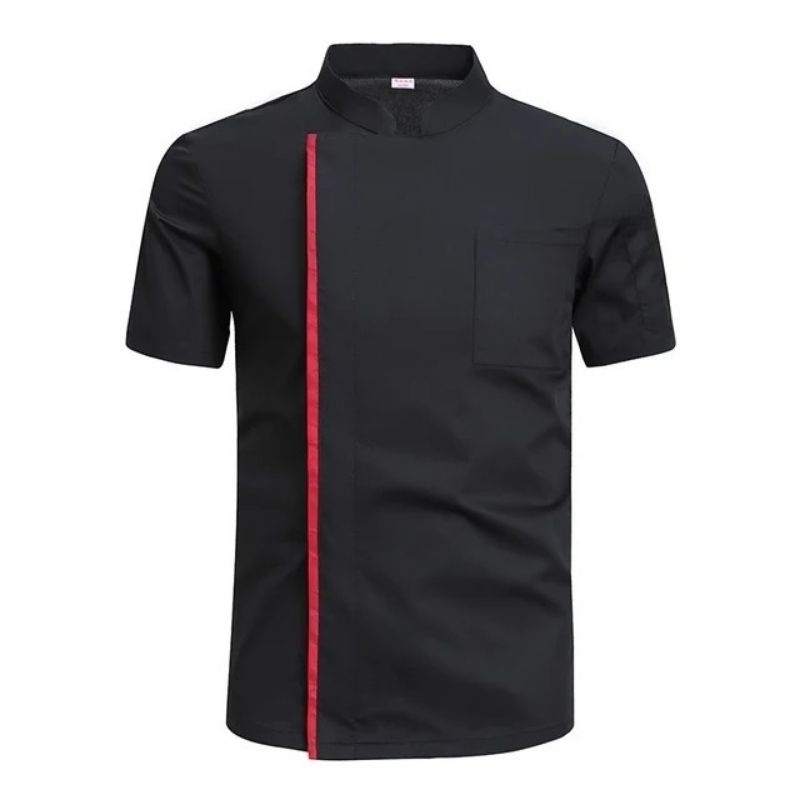 Jual BAJU CHEF BAJU KOKI CHEF JACKET UNISEX KOMBINASI LIS ( kode K.d ...