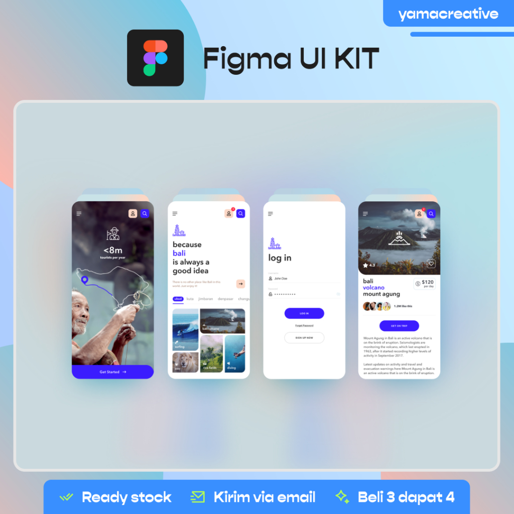 Jual Travel App Light and Dark Mode - Premium Figma UI Kit | Shopee ...