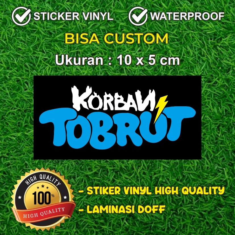 Jual Sticker Kocak Lucu KORBAN TOBRUT | Shopee Indonesia