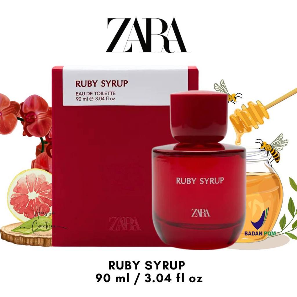 Jual Zara Ruby Syrup Woman EDT 90 ml | Shopee Indonesia