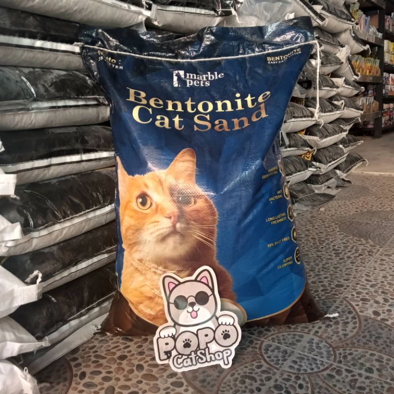 Jual pasir kucing marble bentonite gumpa wangi cat litter 25L | Shopee ...